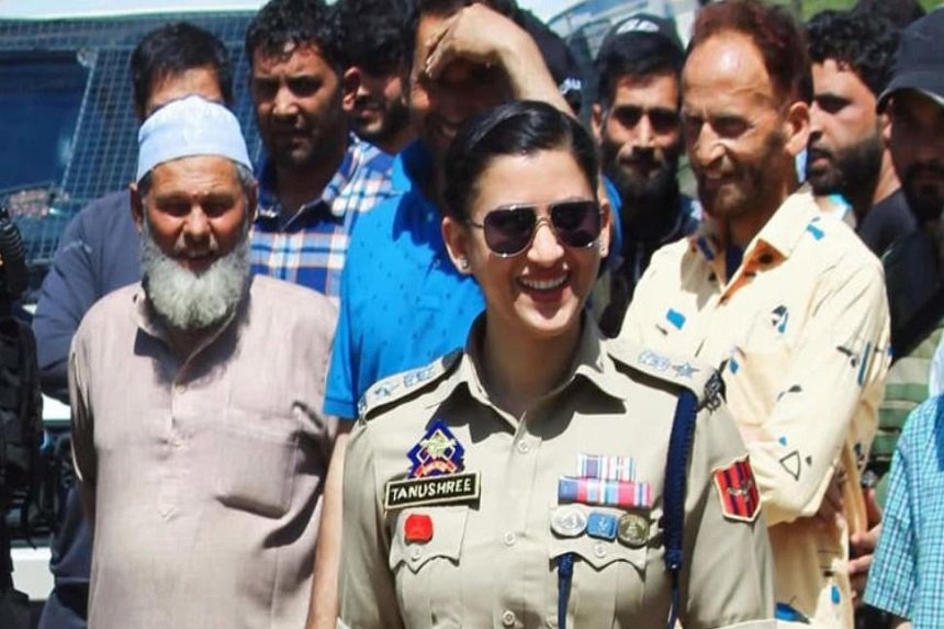 IPS officer Tanushree, a 2017-batch AGMUT cadre officer, transferred from Jammu and Kashmir to the Delhi Police.